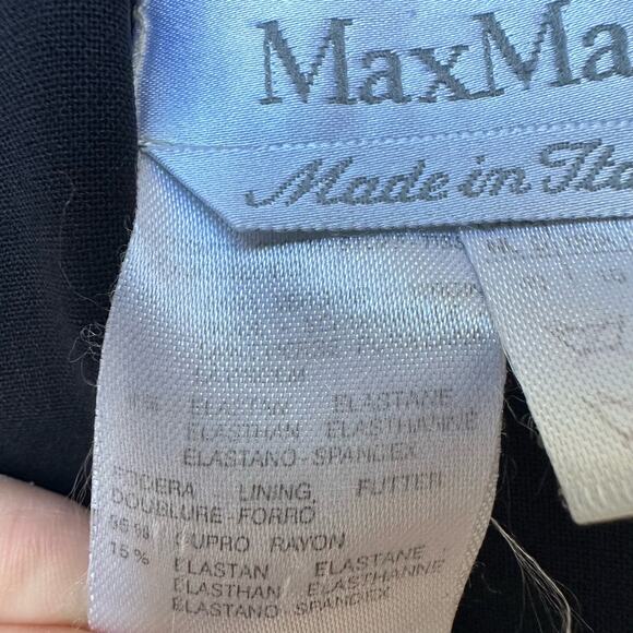 Max Mara Classic Black Sleeveless Dress - Size 10 - Made in Italy - Picture 6 of 6